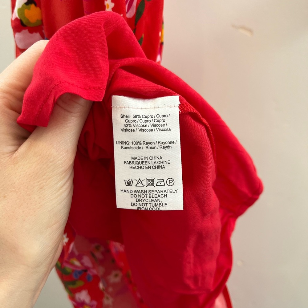 Sau lee floral Red High Low Dress revolve - Picture 5 of 9